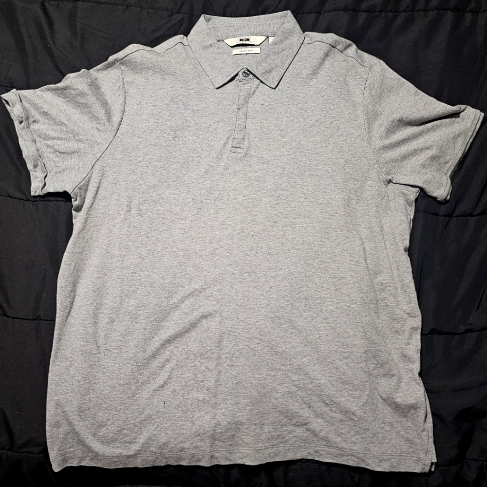 Joseph Abboud Liquid Soft XL Polo Gray